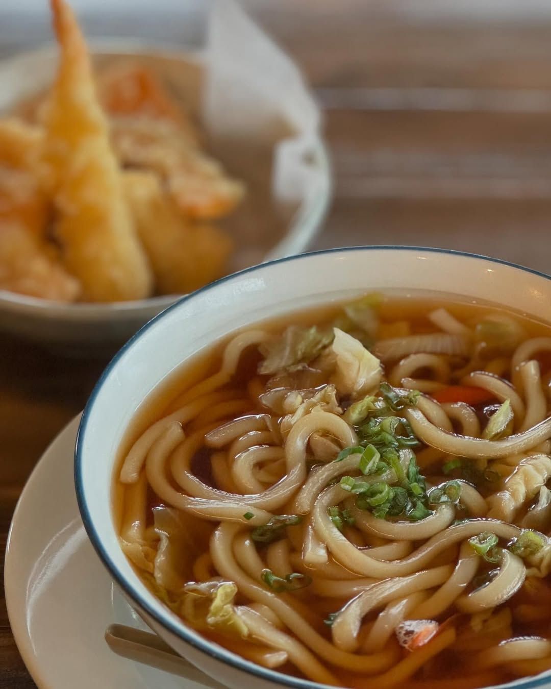 Udon soup with tempura
